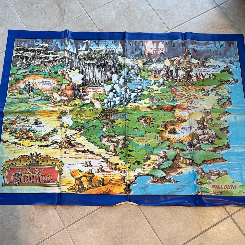 Worlds of Wonder Land of Grundo map.